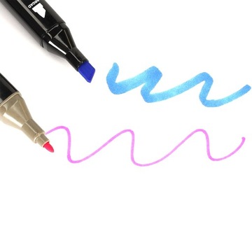 ДВУХСТОРОННИЕ АЛКОГОЛЬНЫЕ МАРКЕРЫ В КОРОБКЕ 120 + ПОДСТАВКА