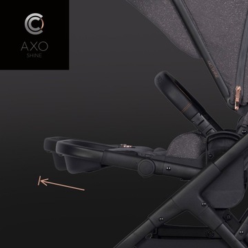 Wózek spacerowy dziecięcy CAVOE AXO SHINE KOMPLET