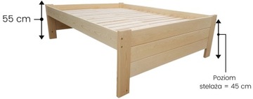 Кровать SENIOR сосновая для пожилых людей Enchanted Bedroom 140x180