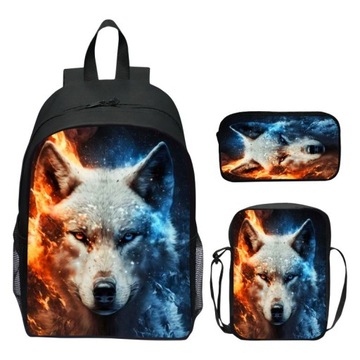 РЮКЗАК WOLF WILKOR WOLF БОЛЬШОЙ НАБОР 3В1 А4 НОВЫЙ
