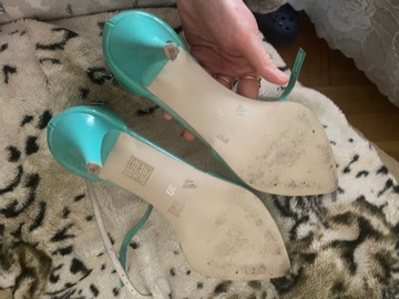 Buty miętowe zielone Venezia 39 sprzączka