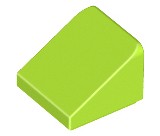 LEGO Slope 30 1x1x2/3 (54200) limonkowy 5szt