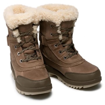 ŚNIEGOWCE WYSOKIE SKÓRZANE r. 43 29cm SOREL TORINO II NL4600 BEŻOWE