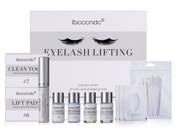Zestaw XXL lifting laminacja trwała rzęs ibcccndc