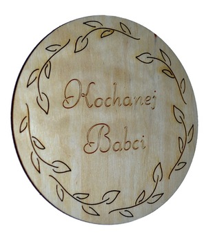 PODKŁADKA kubek DLA BABCI napis KOCHANEJ BABCI DB7