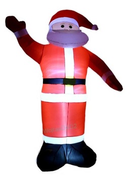 НАДУВНАЯ САНТА-ГИГАНТ 3,5М НАСОСНАЯ / LED Новогодние гирлянды, снеговик, ёлка