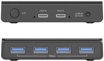 KVM UNITEK H1310A 4X USB 5 Гбит / с Активен
