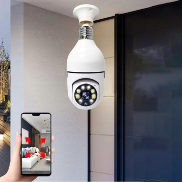 ВРАЩАЮЩАЯСЯ ВНУТРЕННЯЯ КАМЕРА 64G WIFI ЛАМПА 1080P РЕЗЬБА E27 НОЧНОГО ВИДЕНИЯ