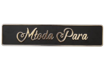 Tablice ślubne aluminiowe. Black