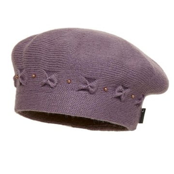 Beret damski AMIRA Wrzos