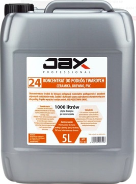 PŁYN DO MYCIA PODŁÓG CERAMIKI DREWNA MARMURU PVC GRESU TERAKOTY JAX 24 5L