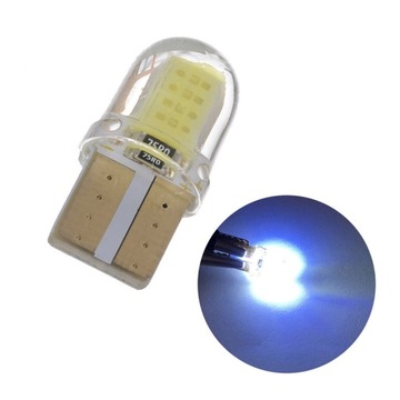 biały Nowość T10 COB LED, kryształowy, szeroki, bi