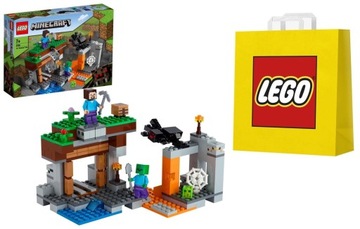 LEGO klocki Minecraft Opuszczona kopalnia / 21166 + torba prezentowa