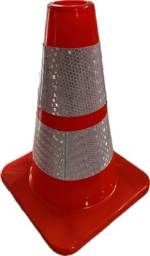 Pachołek 30 cm Ostrzegawczy taśmy odblaskowe DROGOWY ROAD otwór na tyczkę