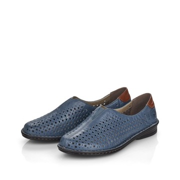 RIEKER Sneakersy, buty, półbuty niebieskie 48457