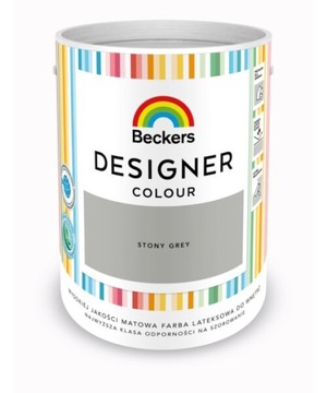 КРАСКА BECKERS DESIGNER ЦВЕТ КАМЕННО-СЕРАЯ 5Л
