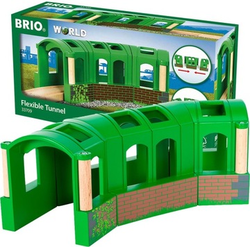 ELASTYCZNY TUNEL DO KOLEJKI 3 ELEMENTY ZESTAW BRIO