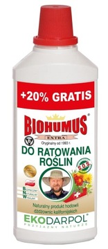 NAWÓZ BIOHUMUS DO RATOWANIA ROŚLIN 1,2L EKODARPOL