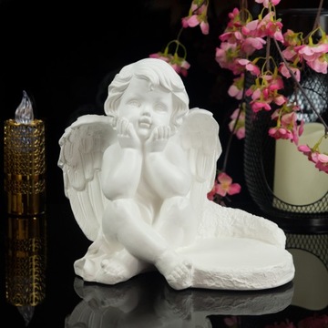 ГИПСОВОЕ УКРАШЕНИЕ ФИГУРКА АНГЕЛА НА МОГИЛУ ДЛЯ МОГИЛЫ