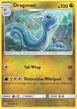 Karta Pokemon Dragonair (UNM 150) 150/236