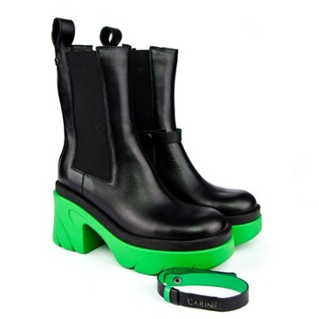 CARINII B7743 TRAPERS РАБОЧИЕ, ЧЕРНАЯ КОЖА