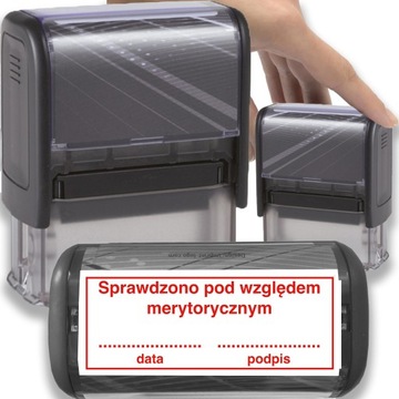 PIECZĄTKA SPRAWDZONO POD WZGLĘDEM MERYTORYCZNYM TRODAT 8911 CZARNA