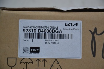 KIA OPTIMA IV 15- LAMPA POLSTROVÁNÍ STŘEŠNÍ OKNO 92810-D4000 ORIGINÁLNÍ NOVÁ