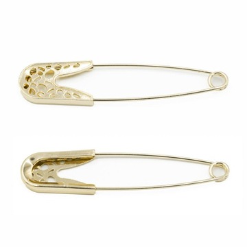 Agrafka ozdobna złota elegancka 7,5cm ZBA-018