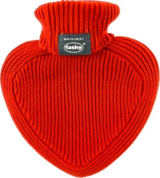 Fashy Termofor w sweterku czerwone serce 0,7l święta walentynki prezent