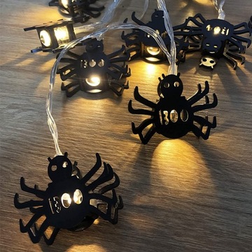 SPIDER LIGHTS 10 СВЕТОДИОДНЫХ ГИРЛЯНД ДЛЯ СТРАШНЫХ УКРАШЕНИЙ НА ХЭЛЛОУИН