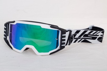 МОТОЦИКЛЬНЫЕ ОЧКИ LS2 CHARGER PRO БЕЛЫЕ + 2x ПРОТИВОТОГНУВАЮЩИЕ ЗЕРКАЛО СТЕКЛА