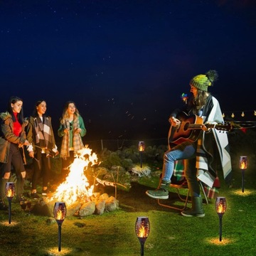 СОЛНЕЧНАЯ СВЕТОДИОДНАЯ ЛАМПА ФАКЕЛ С ЭФФЕКТОМ ПЛАМЕНИ ОГОНЯ x2