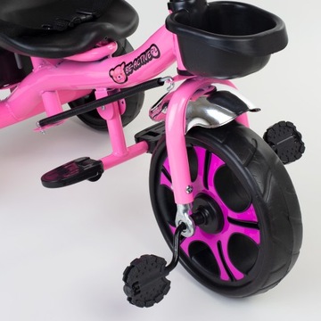 ДЕТСКИЙ ВЕЛОСИПЕД ТРЕХКОЛЕСНЫЙ С ПУШЕРОМ И РЕМНЕМ БЕЗОПАСНОСТИ