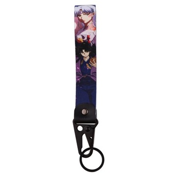Japanese Anime Key Ring Lanyard Tags Key Strap Tow Sides Thermoprint