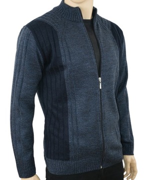 sweter rozpinany N58e PRODUKT POLSKI PL granat 4XL