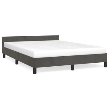 Łóżko VidaXL 347574 140x200 odcienie szarości