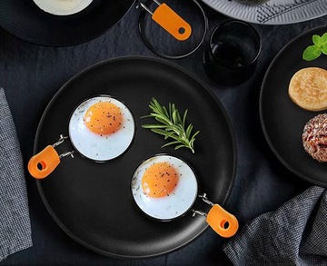 КРУГЛАЯ МЕТАЛЛИЧЕСКАЯ ФОРМА ДЛЯ ЯИЦ ФОРМА ДЛЯ ЯИЧНЫХ КОЛЬЦЕВ НЕРЖАВЕЮЩАЯ СТАЛЬ