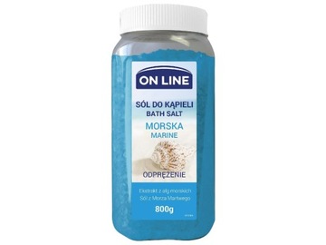 ON LINE СОЛЬ ДЛЯ ВАНН 800Г МОРСКАЯ
