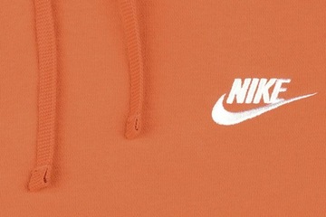 Bluza Męska Pomarańczowa z kapturem Nike Club Fleece BV2654-808 r. M