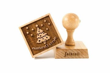 Stempel grawerowany do ciastek MERRY CHRISTMAS