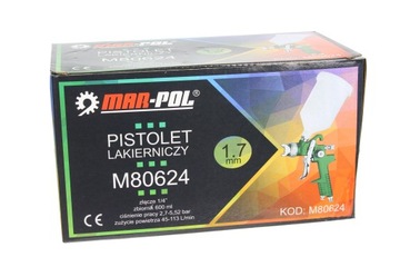 ПОКРАСОЧНЫЙ ПИСТОЛЕТ ДЛЯ ПОКРАСКИ HVLP H-828 СОПЛО /1,7мм MAR-POL