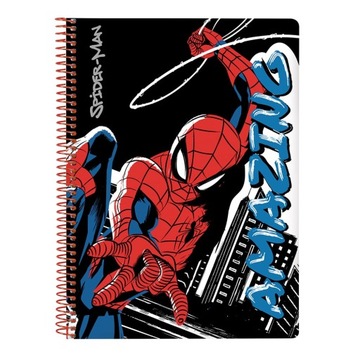 Zeszyt SPIDERMAN kołonotatnik w kratkę A5
