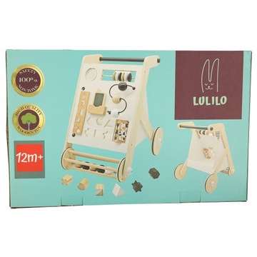 Деревянные развивающие ходунки с сортером