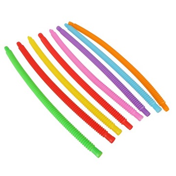 Трубочки, сенсорные трубки, обучающие трубочки Монтессори, 8 шт.