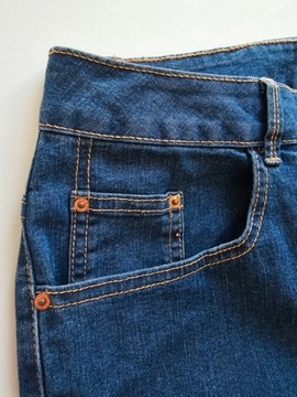 New Look spodnie jeansowe skinny granatowe 48
