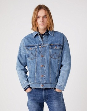 WRANGLER ANTI FIT MĘSKA KURTKA JEANSOWA LOGO 2XL