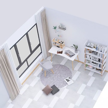 НАСТОЛЬНЫЙ ОРГАНАЙЗЕР ЯЩИК ДЛЯ ИНСТРУМЕНТОВ ШКАФ С 2 ПОЛКАМИ ДВУХЯРОВЫЙ КНИЖНЫЙ ШКАФ, БЕЛЫЙ