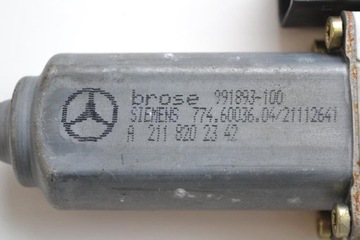 MERCEDES E200 W211 2004 RHD ZADNÍ LEVÉ DVEŘE MOTOR ZVEDAČ OKNO