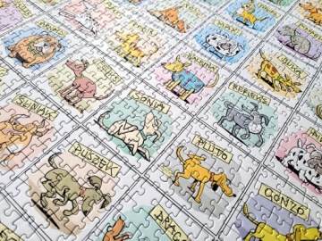 Пазл Собачья кость 1000 эл. + Собачья кость, семейная игра, нарисованная А. Млечко