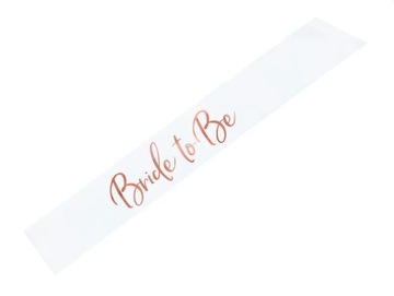 Szarfa na wieczór panieński - Bride to be - 75cm